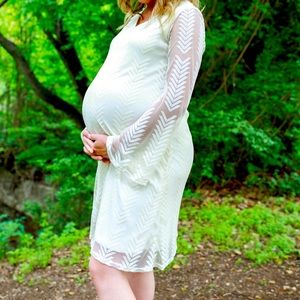 Long Sleeved Maternity Dress